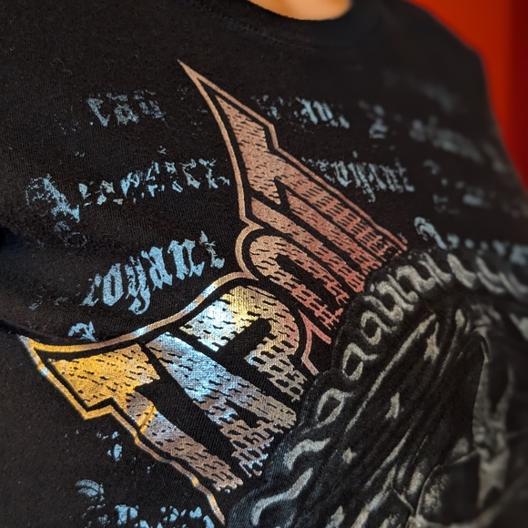 TAPOUT Black Graphic T-Shirt - Picture 1 of 7
